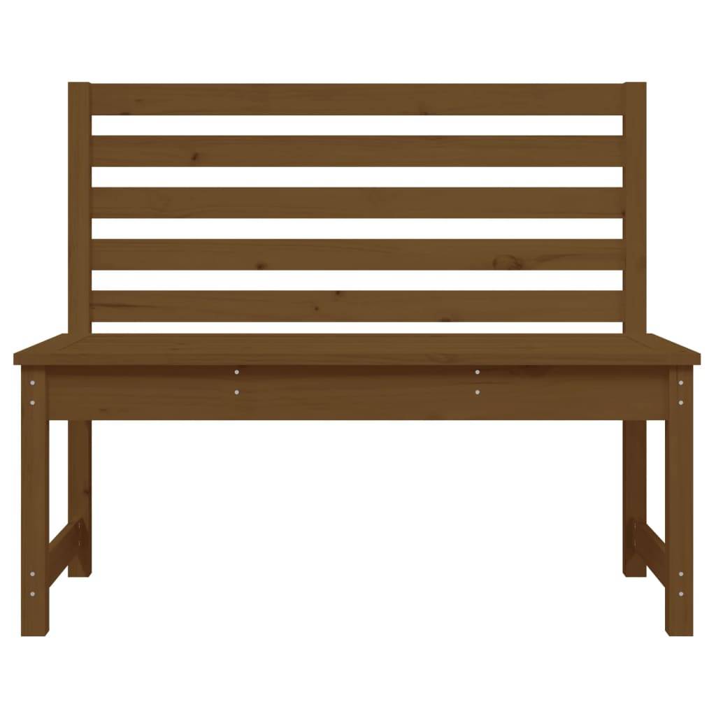 Banc De Jardin 80x38x45 Cm En Bois Massif De Pin - Mobilier Extérieur Robuste