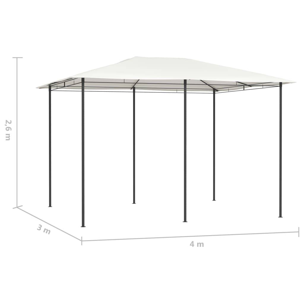 Pergola Jardin - Tonnelle de jardin - Belvédère 3x4x2,6 m Crème 160 g/m² MI34 - Image 4