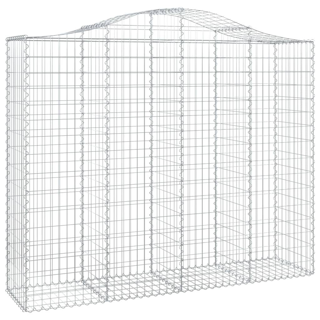 Vidaxl - Panier de gabions arqué 200x50x160/180 cm Fer galvanisé vidaXL 153398 - Image 2