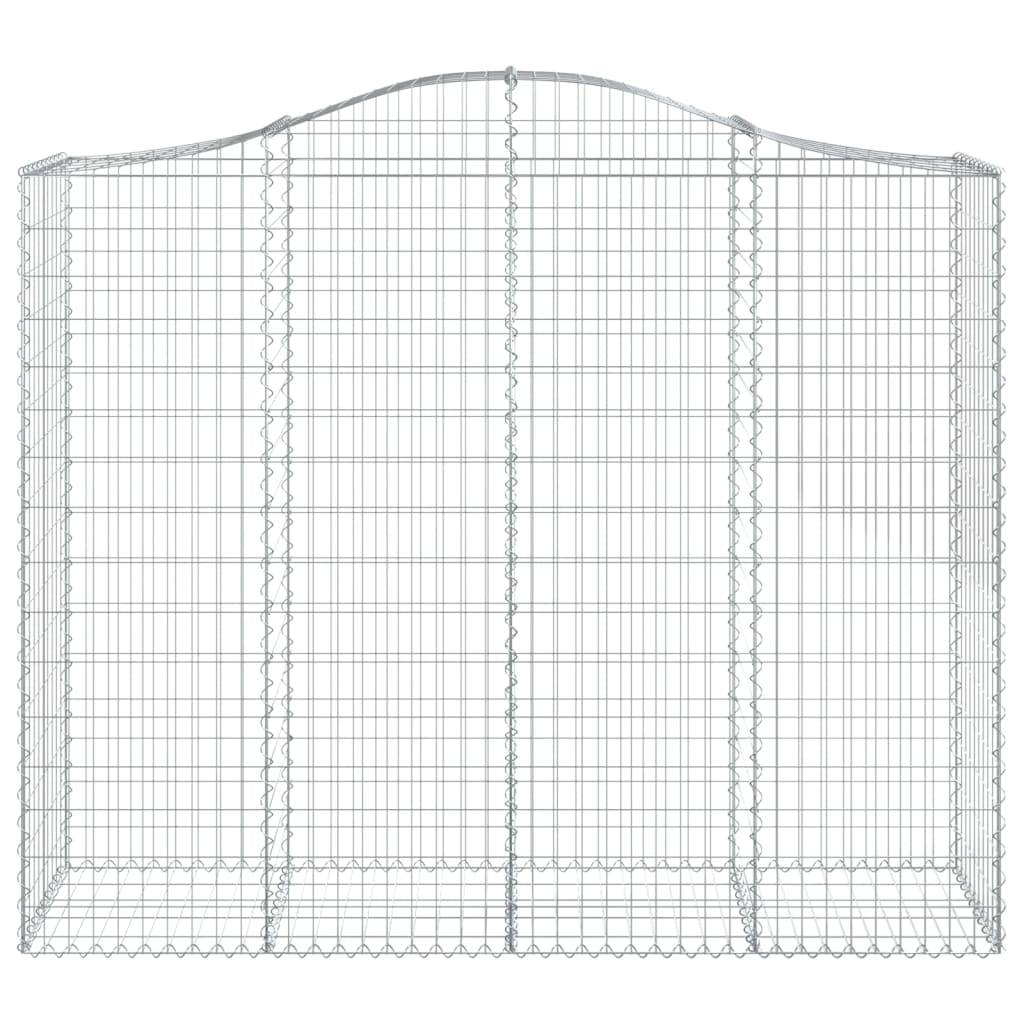 Vidaxl - Panier de gabions arqué 200x50x160/180 cm Fer galvanisé vidaXL 153398 - Image 4