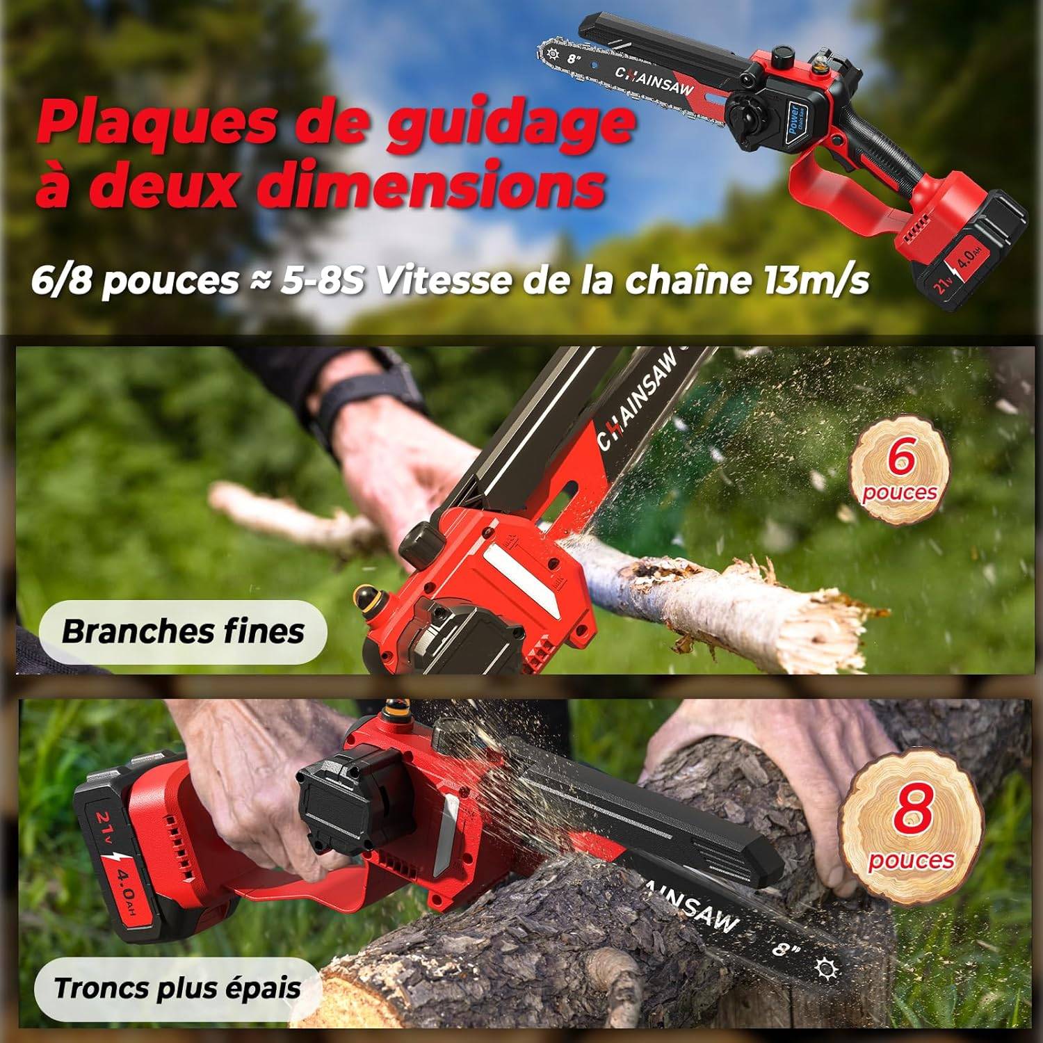 Mini tronçonneuse à batterie FAHEFANA - Image 3