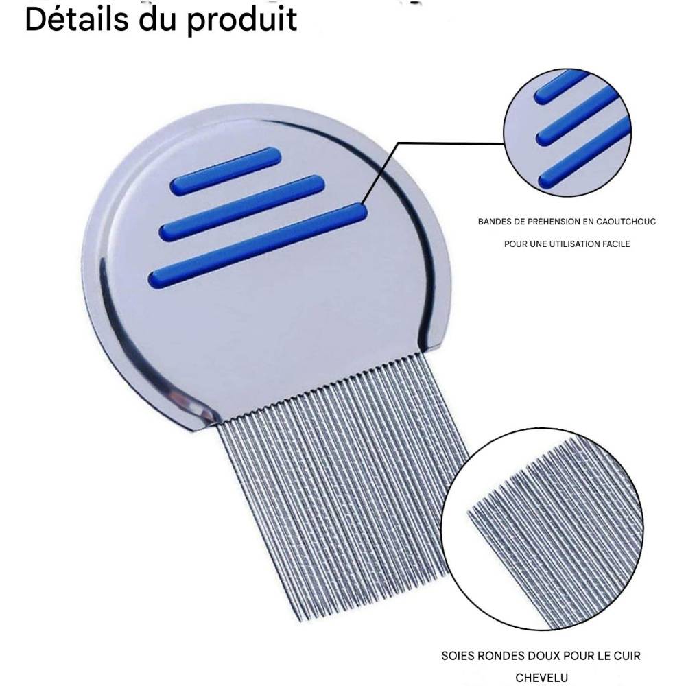 DtopbuyAge - Peigne à poux en acier inoxydable pour animaux domestiques DtopbuyAge - Image 2