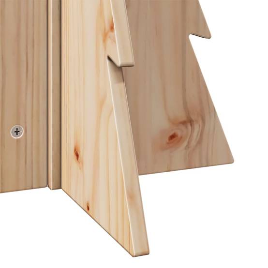 Sapin de Noël en Bois Naturel Pin Brut Décoration DIY Intérieur 69,5 cm – ComfortXL Outdoor Living - Image 6