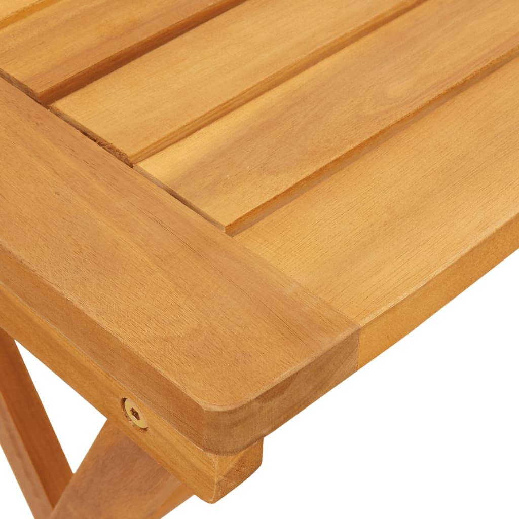 Maison Chic - Ensemble de 3 pcs table de jardin et chaises pliable - mobilier de jardin bois d'acacia massif-JU2856 - Image 8