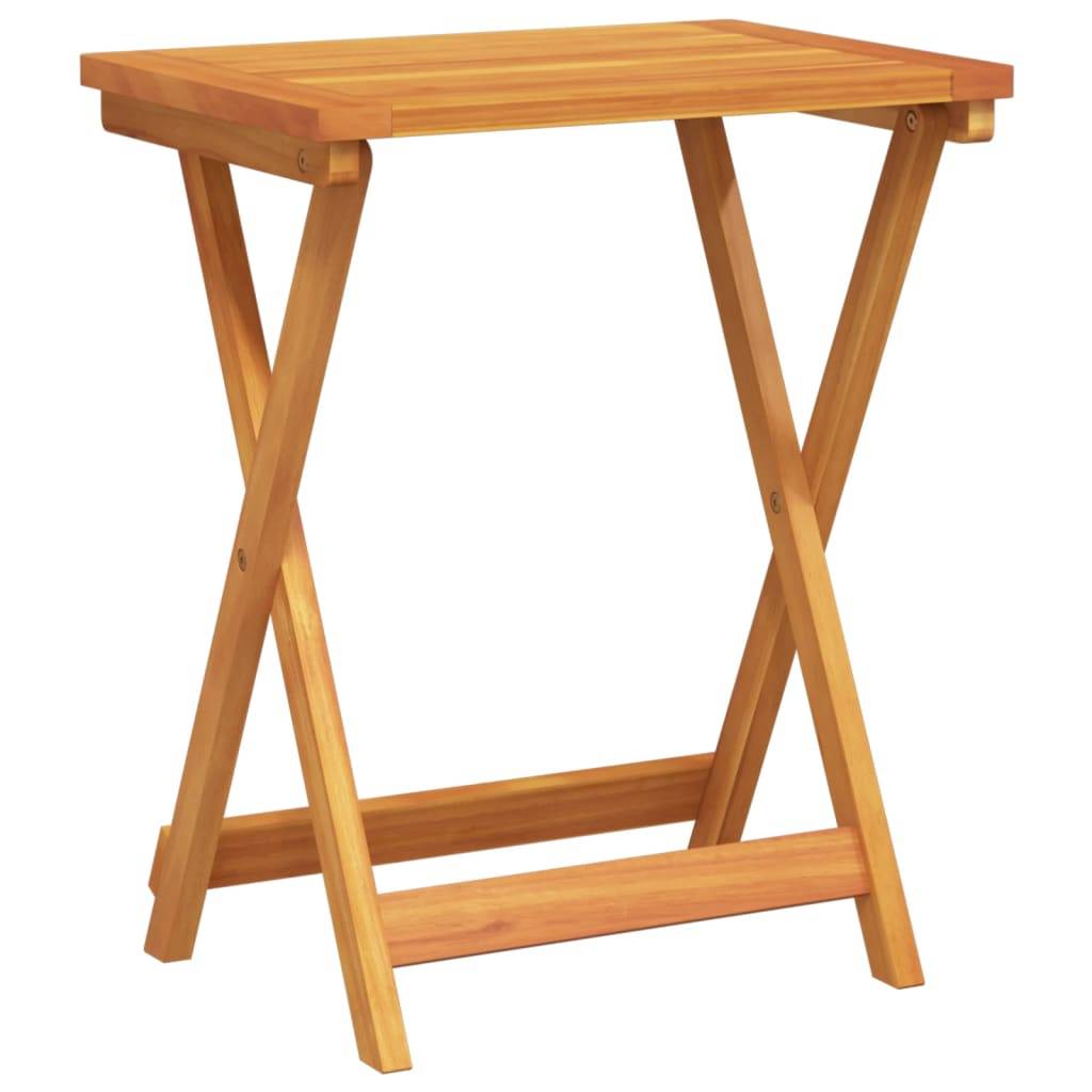 Maison Chic - Ensemble de 3 pcs table de jardin et chaises pliable - mobilier de jardin bois d'acacia massif-JU2856 - Image 3