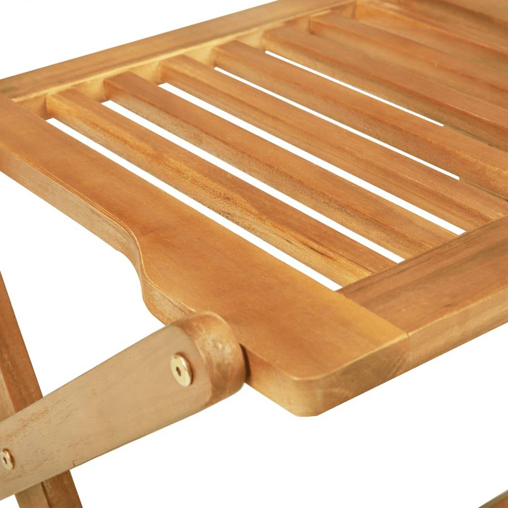 Maison Chic - Ensemble de 3 pcs table de jardin et chaises pliable - mobilier de jardin bois d'acacia massif-JU2856 - Image 9