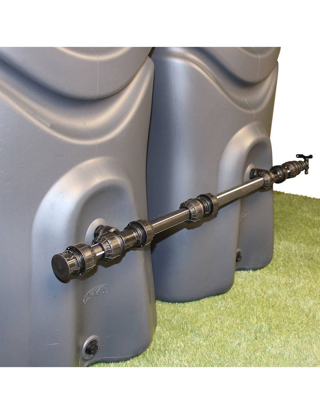 Kit de raccordement rigide pour récupérateurs d'eau de pluie (filetage 3/4" - 20x27) - Image 3