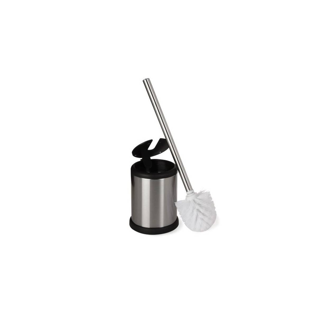 Brosse WC à Clapet "Stan" 39cm Argent - Image 2