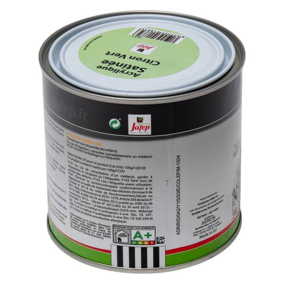 Peinture acrylique satinée citron vert 0,5l Jafep 0,5 L - 0,5 L - Image 4