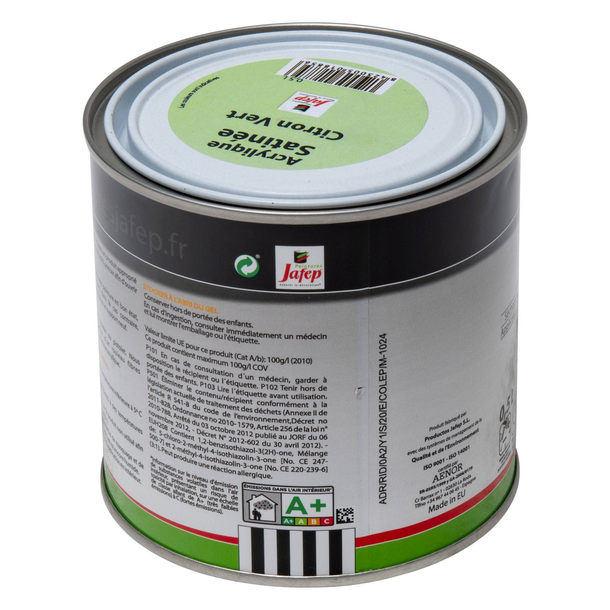 Peinture acrylique satinée citron vert 0,5l Jafep 0,5 L - 0,5 L - Image 4