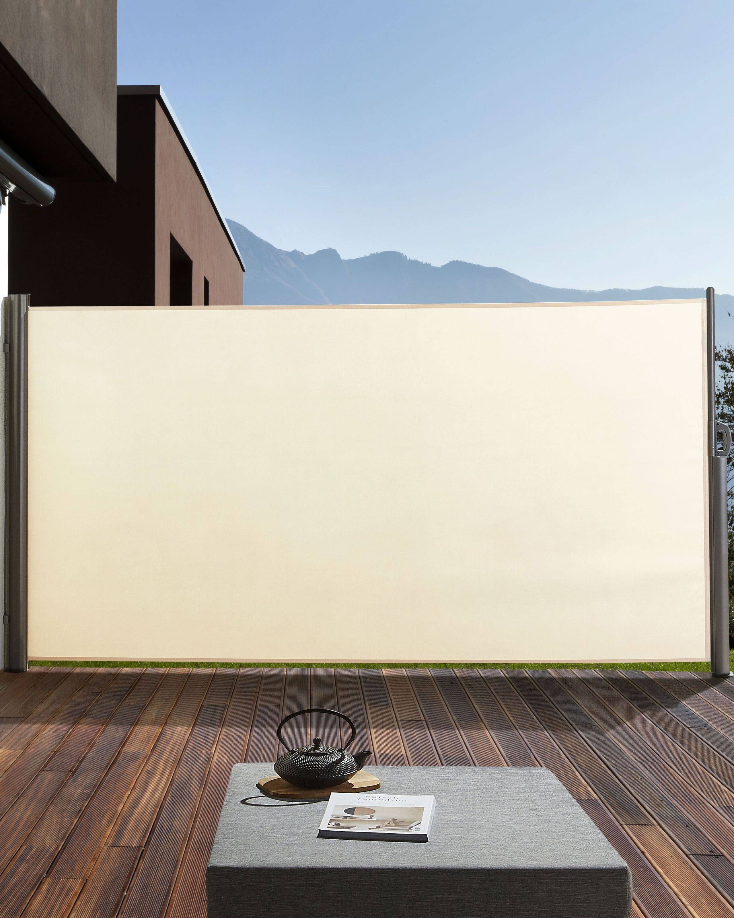 Beliani - Auvent de Jardin Latéral Rétractable 180 x 300 cm En Polyester Beige Pour Votre Espace Extérieur Jardin ou Terrasse Dorio Beliani - Image 2