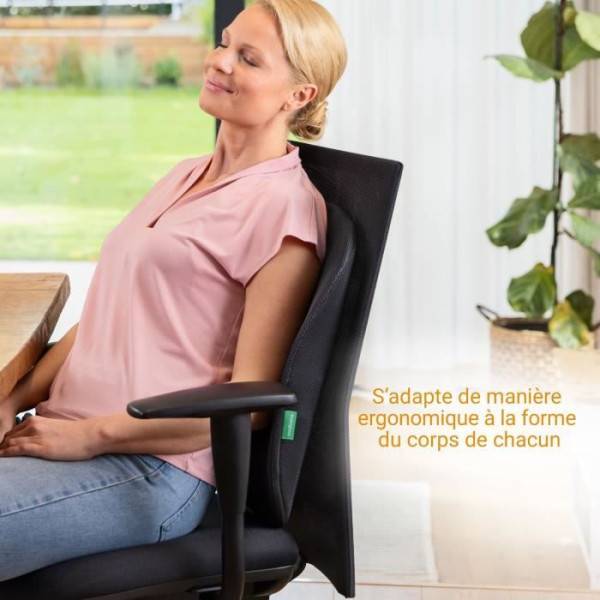Dossier de massage rechargeable - MEDISANA - MC 500 - Shiatsu - sans fil - 2 vitesses - Noir - Image 5