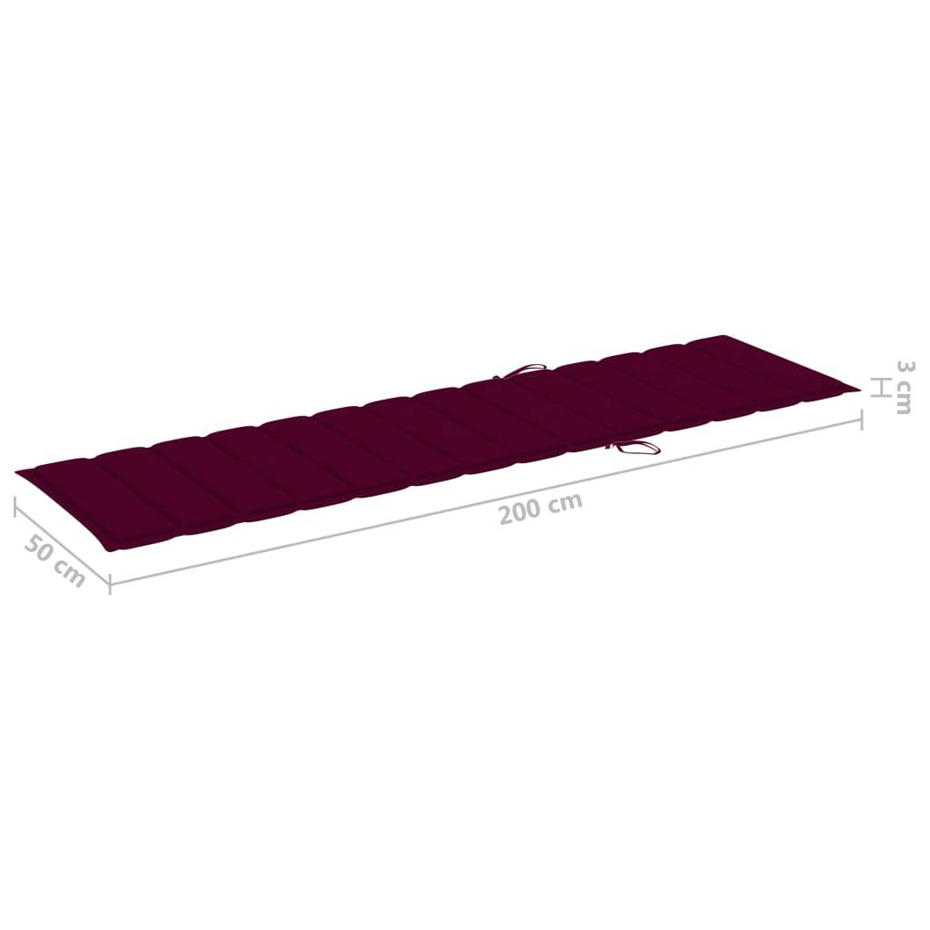 Helloshop26 - Lot de 2 transats chaise longue bain de soleil lit de jardin terrasse meuble d'extérieur avec table et coussin bois de teck solide - Image 9