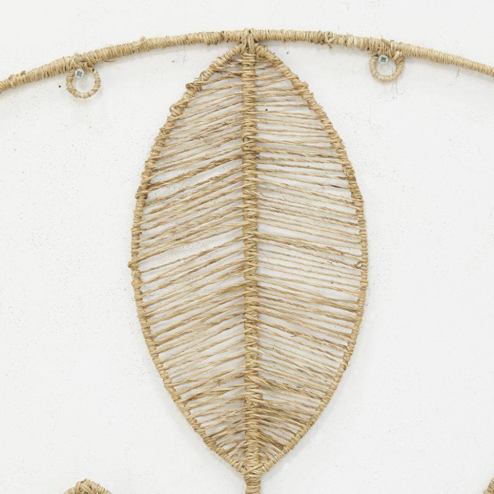 Aubry Gaspard - Décoration murale ajouré en jute - Feuille - Image 3