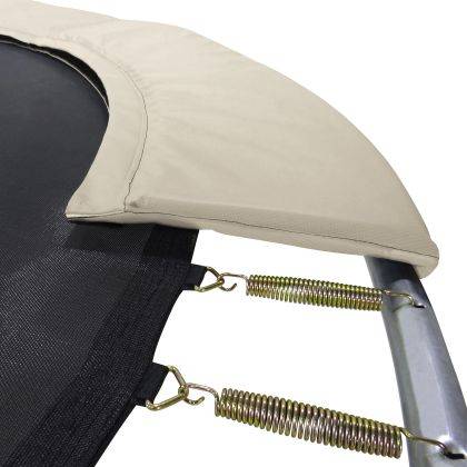 Kangui - Trampoline jardin Ø 300 cm + filet + échelle + bâche - JUMPI 300 - Taupe/Vert Kangui - Image 4