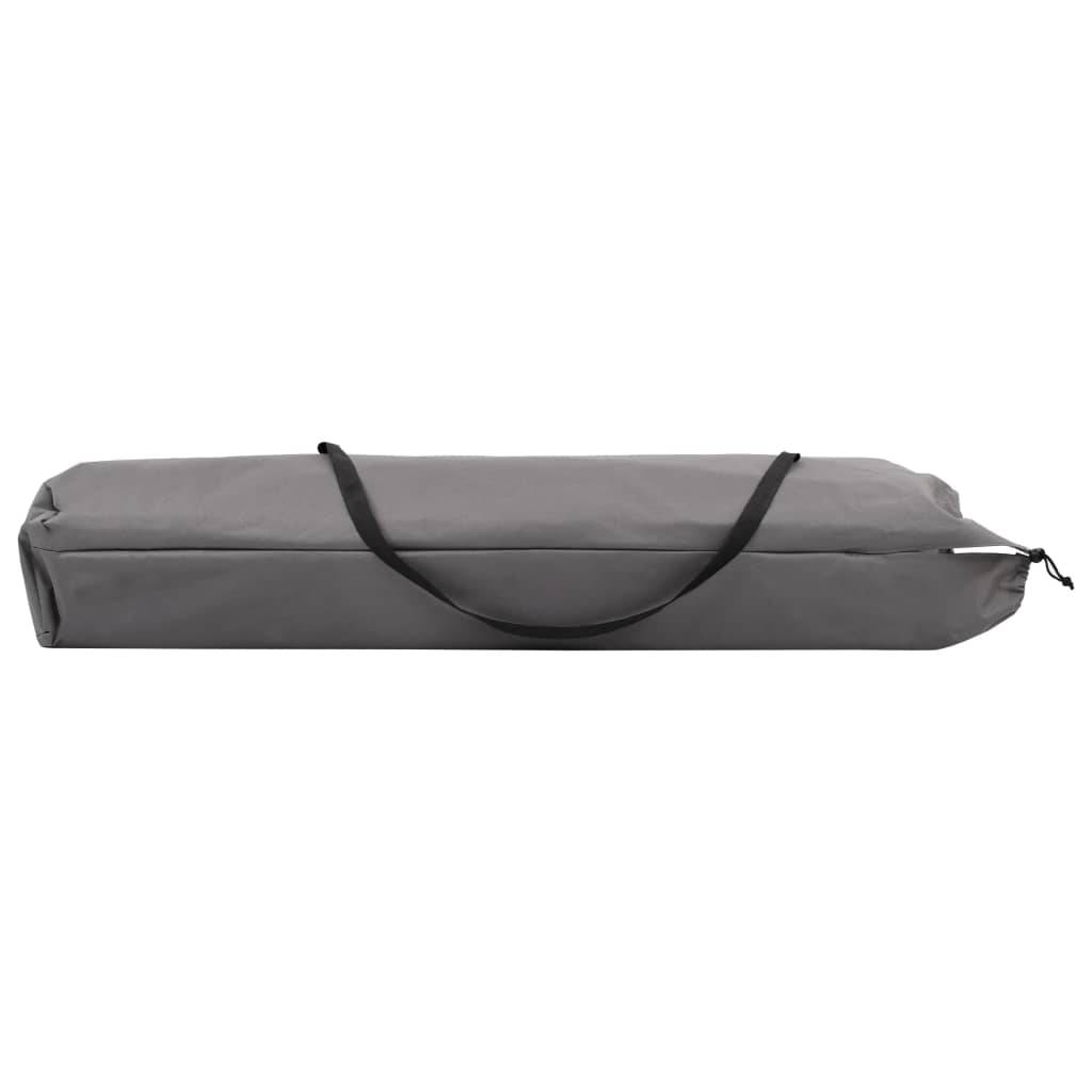 Helloshop26 - Transat chaise longue bain de soleil lit de jardin terrasse meuble d'extérieur pliable 2 places gris acier - Image 4