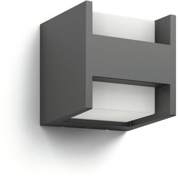 Philips - Applique murale - PHILIPS - Arbour - Éclairage extérieur - Lumiere blanche chaude - Étroit - IP44 - Image 2