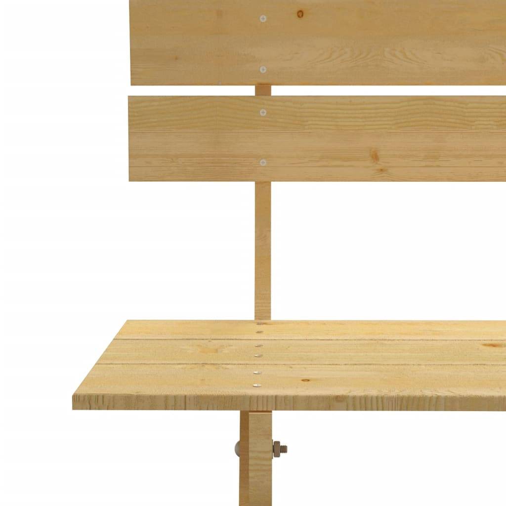 Maison Chic - Banc de jardin - Banc d'extérieur - Banquette 150 cm Bois de pin imprégné - Image 4
