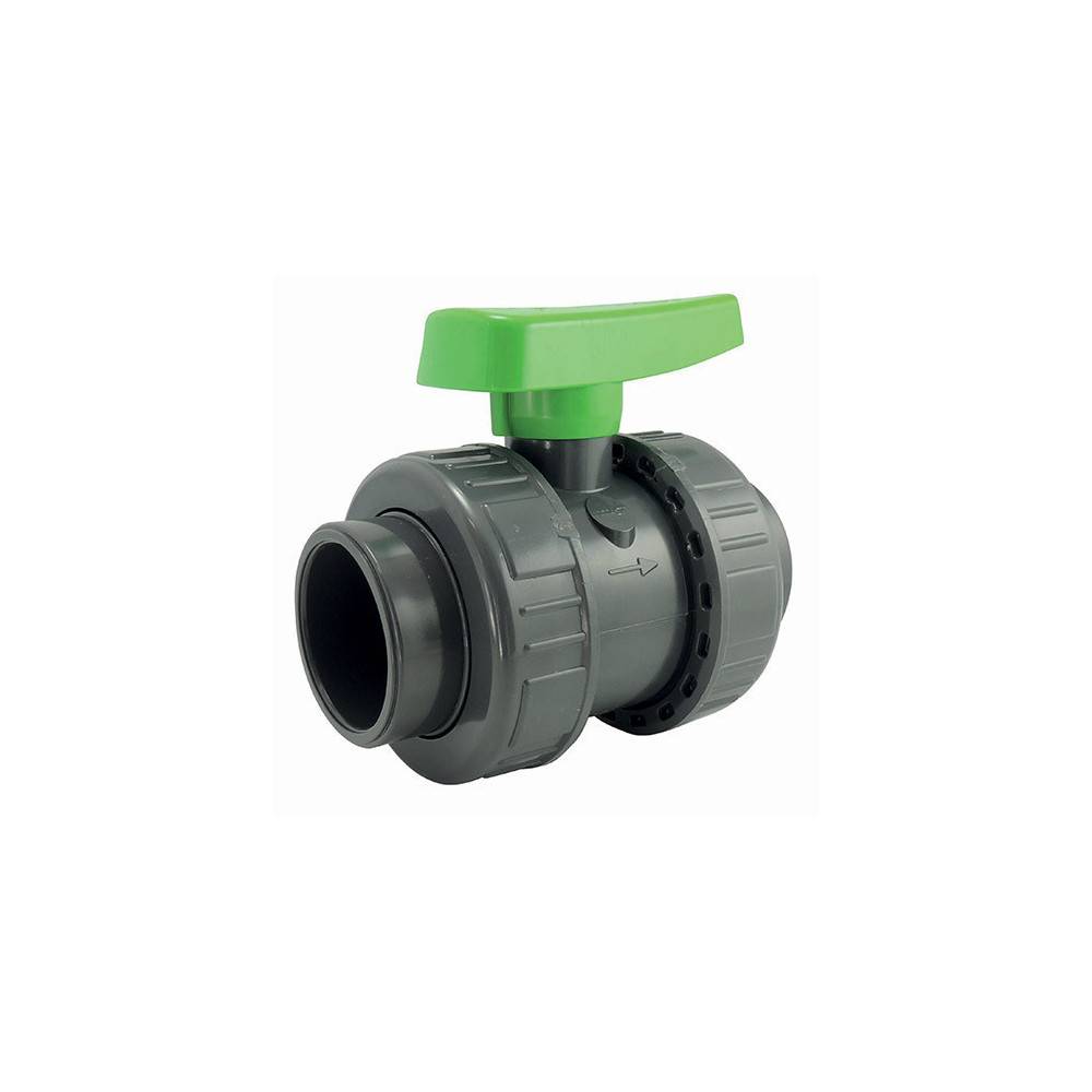 vanne PVC filetage  1 pouce poigner verte - Image 2