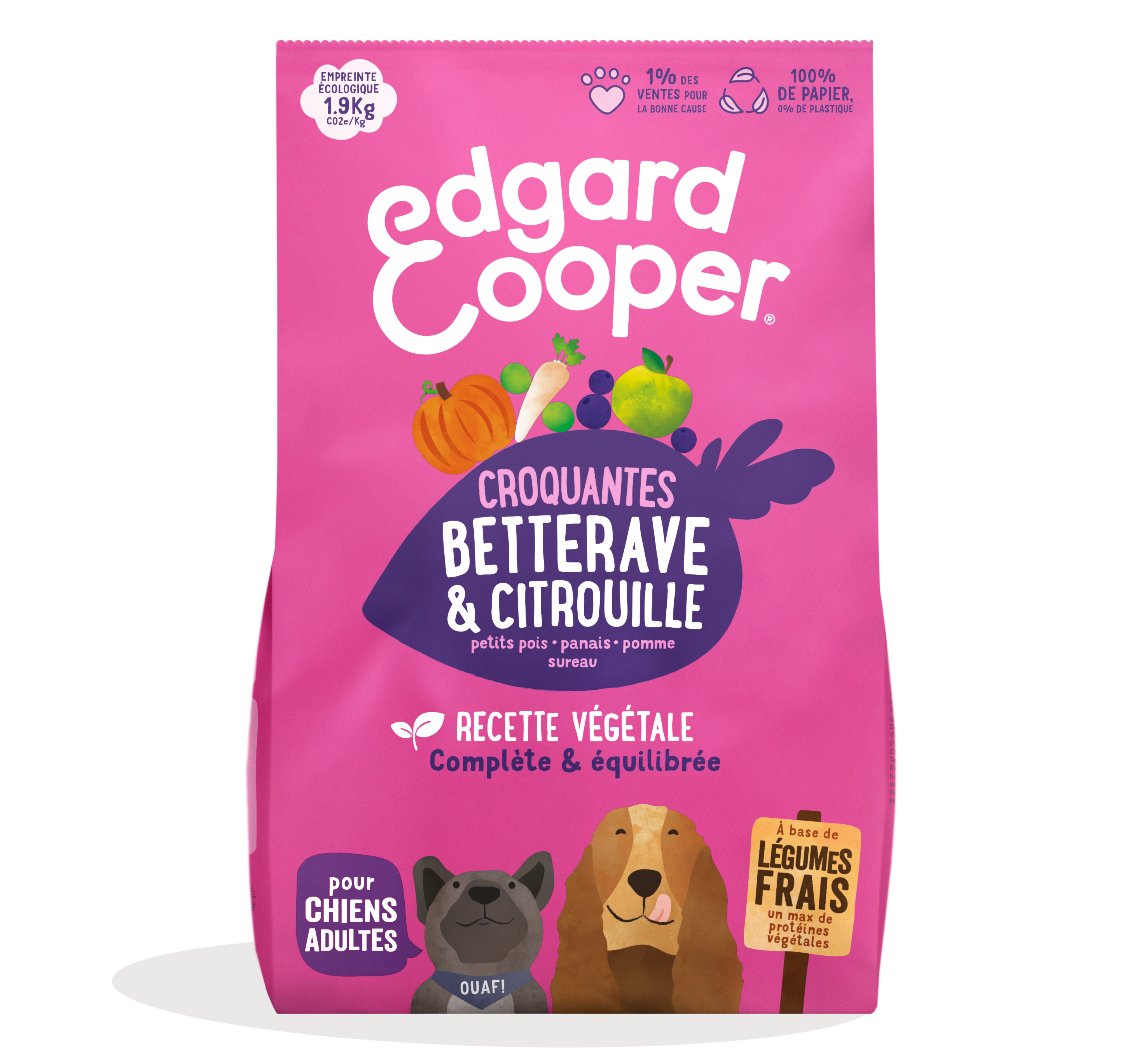 Edgard & Cooper - Edgard Cooper - Croquettes Végétariennes Betterave & Citrouille pour Chien - Image 1