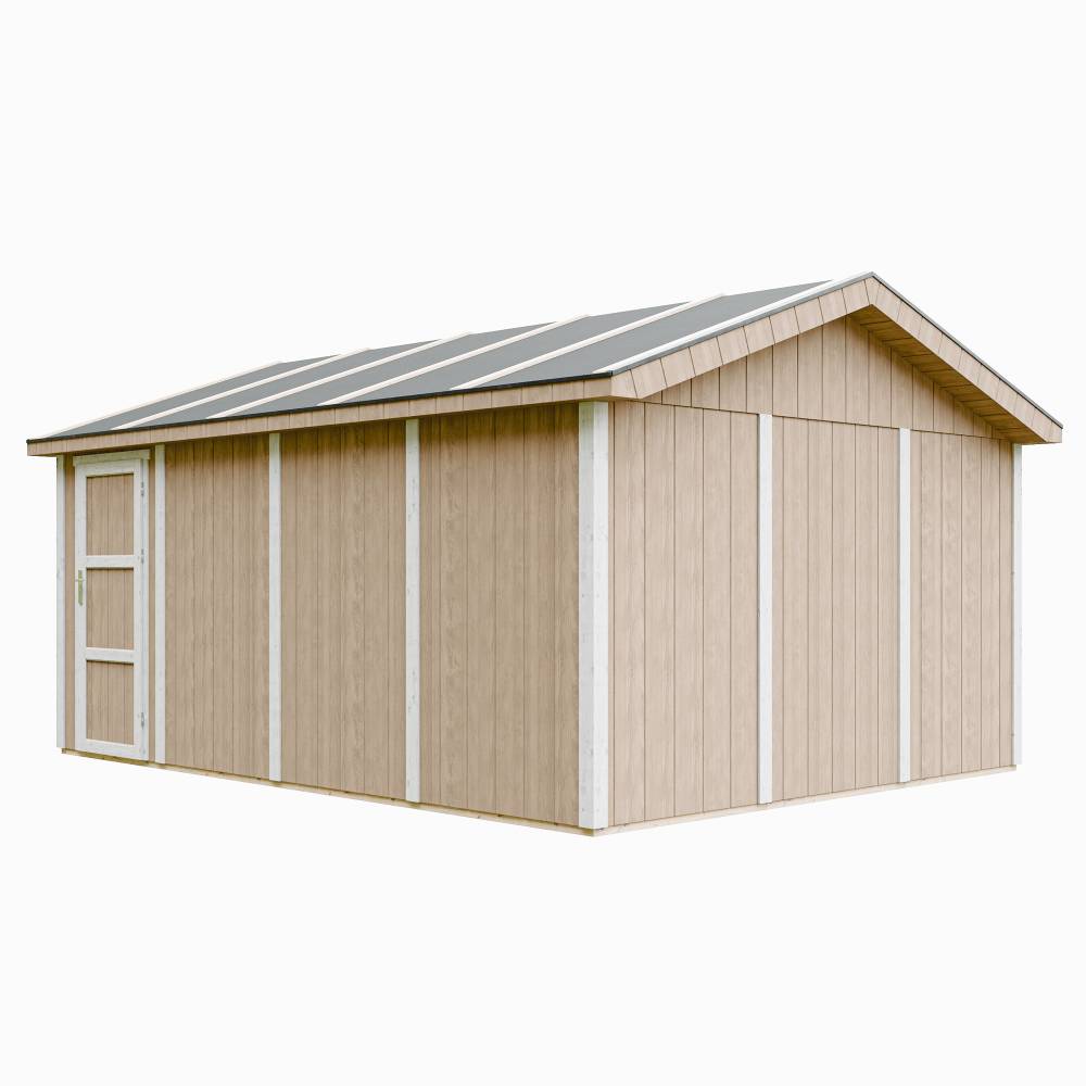 Timbela - Garage Qualité Premium 17 m² / L378xl530 cm - garage pour auto, moto, vélos, machines de jardinage - Timbela M991B-TERRA BROWN - Image 4