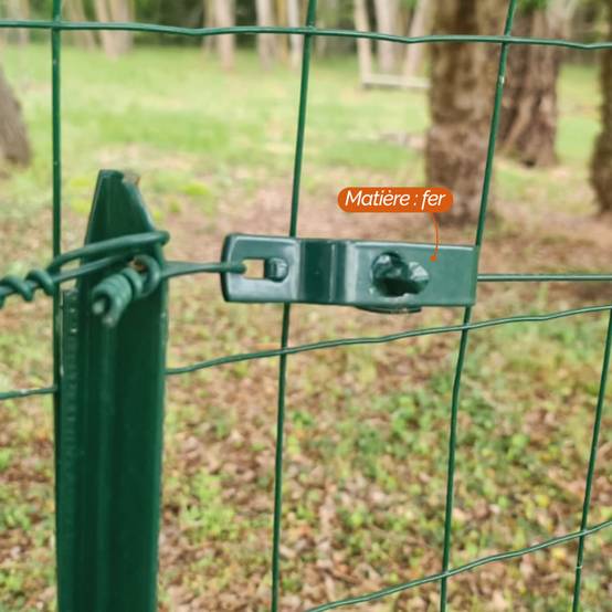 Tendeur en acier galvanisé plastifié N°2 pour fil de grillage ou autre - Vert - Linxor - Image 3