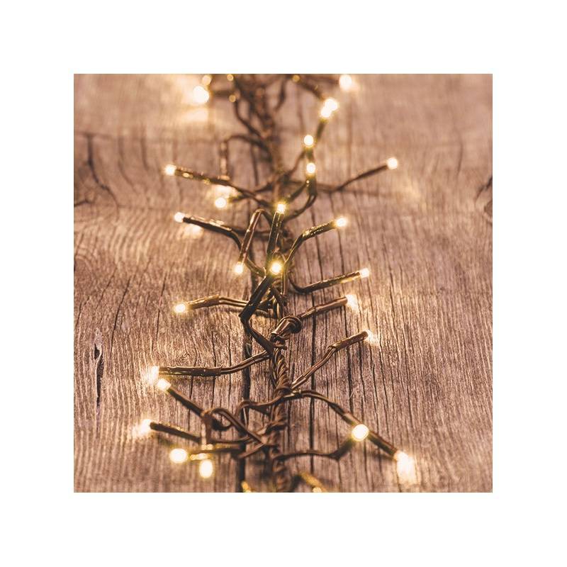 Lotti - Guirlande Boa 12cm 22M 2200 miniLed ambré 8 modes câble vert 30V Lotti - Image 4