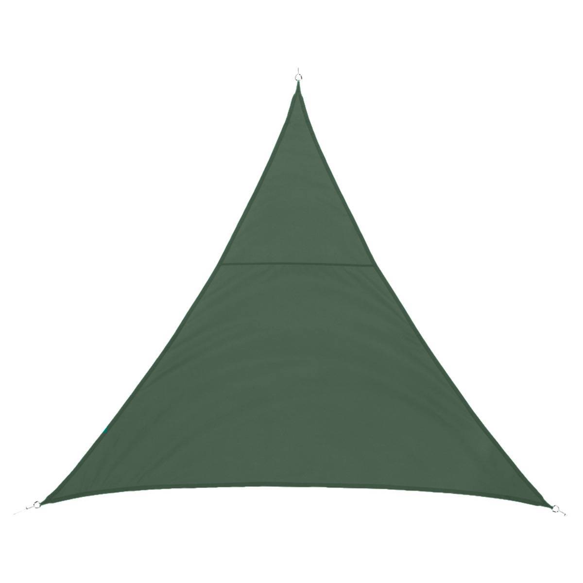 Hesperide - Voile d ombrage triangulaire "Shae" vert olive 3x3x3m en polyester Hespéride - Image 1