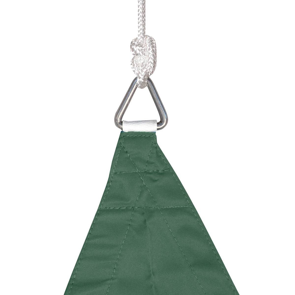 Hesperide - Voile d ombrage triangulaire "Shae" vert olive 3x3x3m en polyester Hespéride - Image 2
