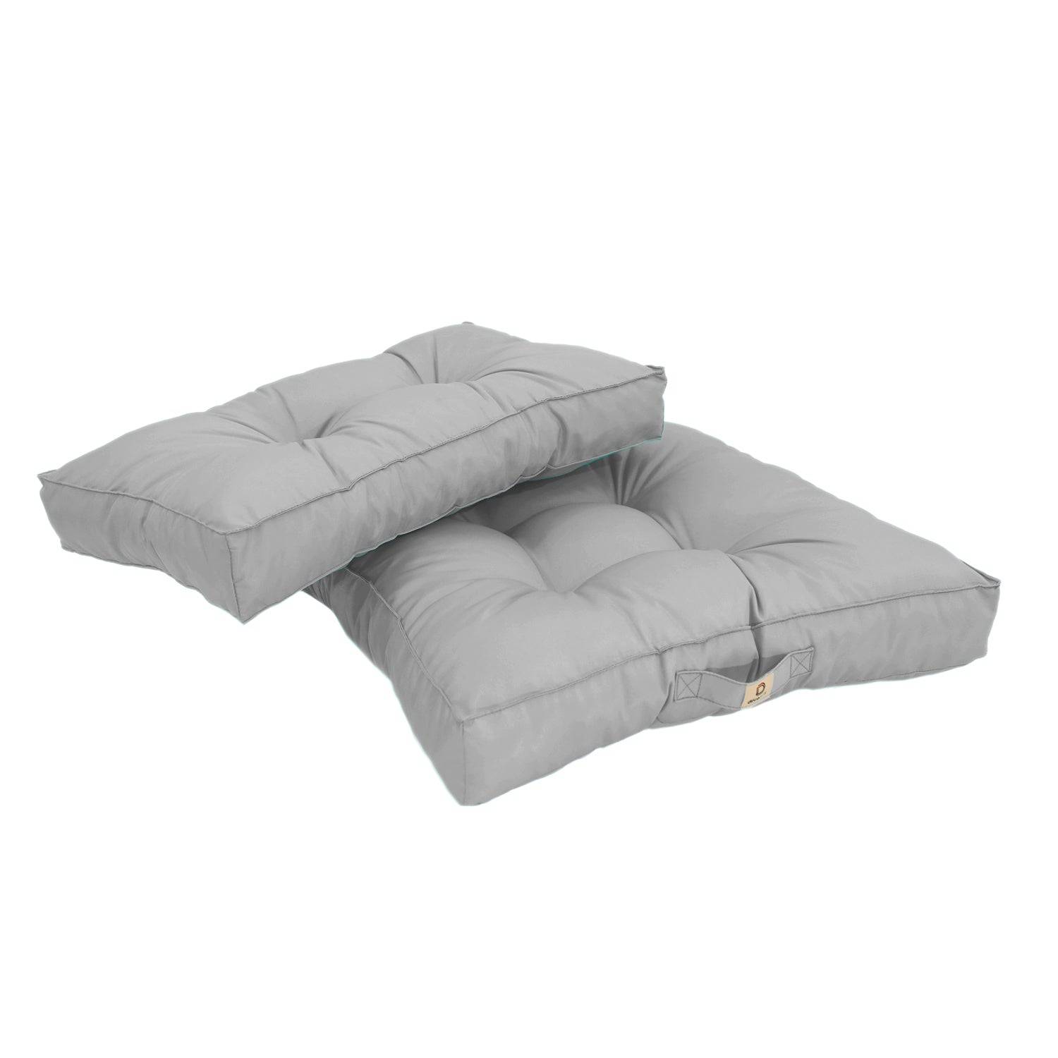 Coussins pour salon de jardin capitonné 60x60cm Gris galet - Déco arts - Image 7