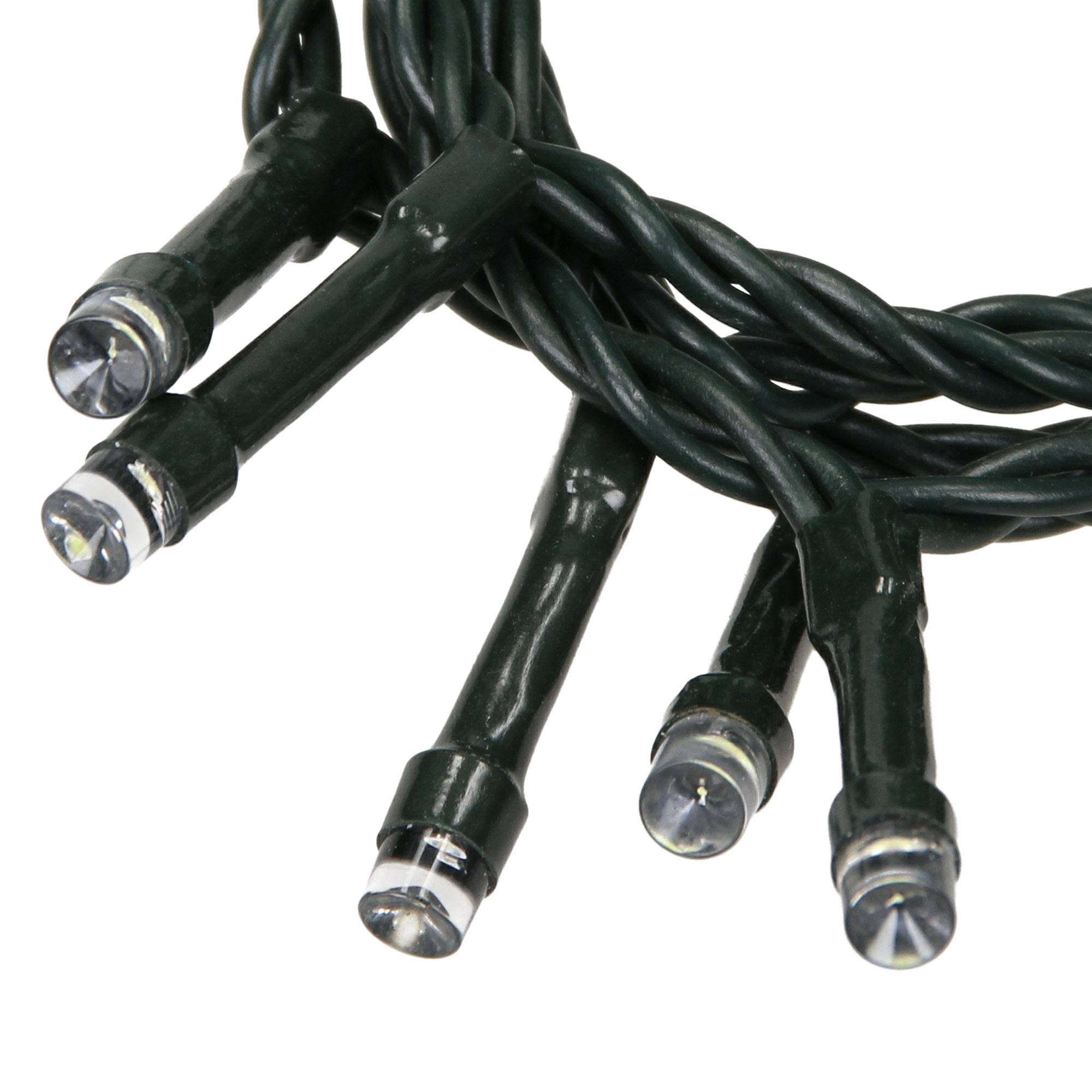 Ecd-Germany - Guirlande lumineuse pour arbre Noël 1500 LED blanc froid 30m intérieur/extérieur - Image 4