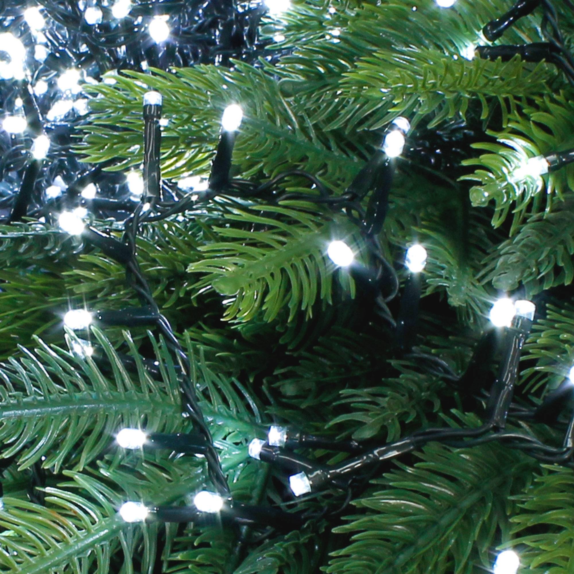 Ecd-Germany - Guirlande lumineuse pour arbre Noël 1500 LED blanc froid 30m intérieur/extérieur - Image 7