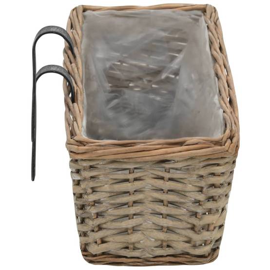 Prolenta Premium - Jardinière osier marron 60 x 18 x13 cm - Prolenta premium p325.8 - Image 5