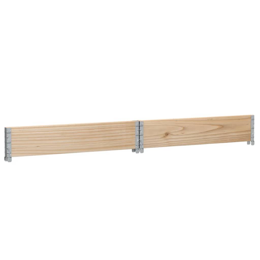 Helloshop26 - Jardinière bac lit surélevé plantes fleurs terrasse jardin 100 x 100 cm bois de pin massif marron - Image 5