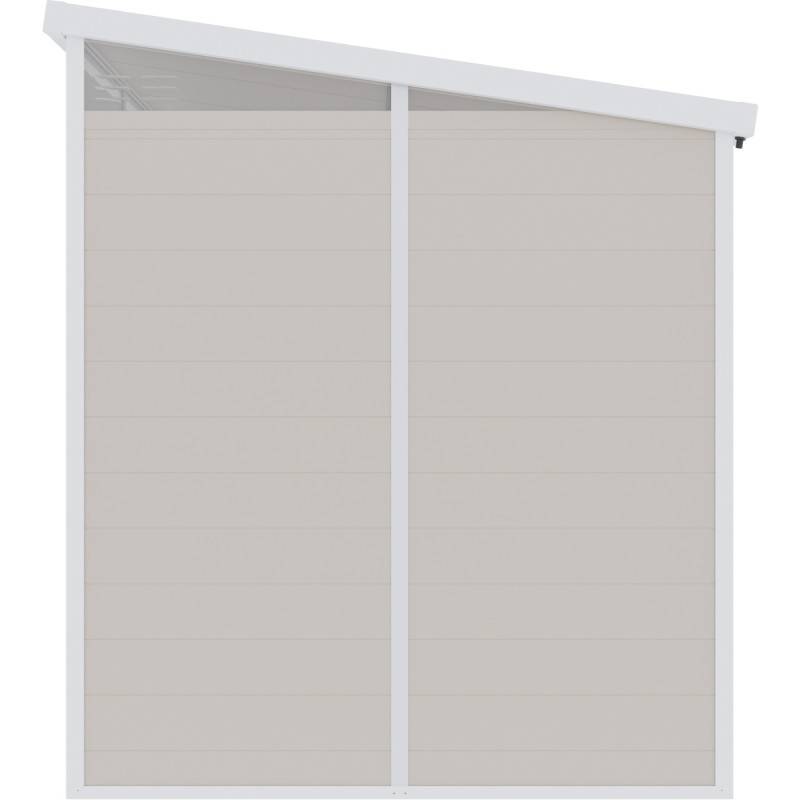 Abri de jardin résine 4,10m² beige toit monopente avec plancher Jôbu - Image 6