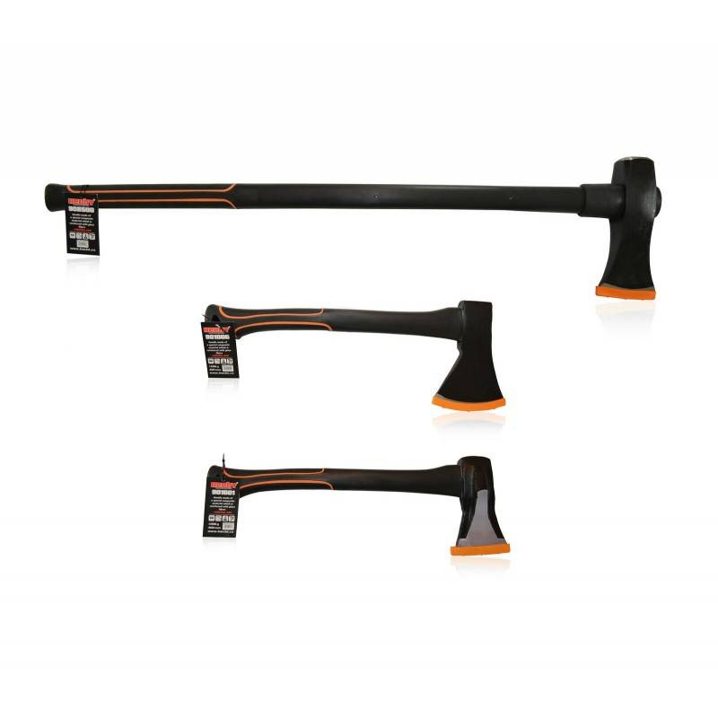 BB Loisir - Hecht Set avec 3 Haches merlin a fendre couperet Hachette 40-40-85 cm Nr. 2 - Image 3