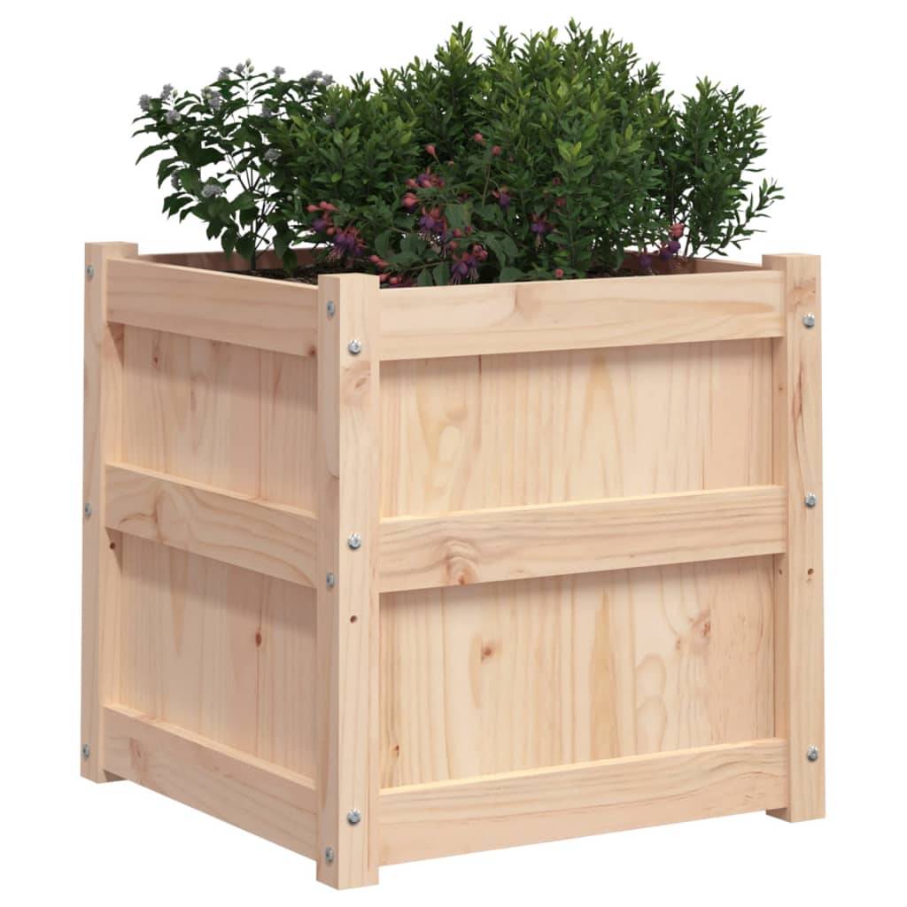 Vidaxl - Jardinière-Pot de fleur-Bac à fleurs 50x50x50 cm bois de pin massif - Image 9