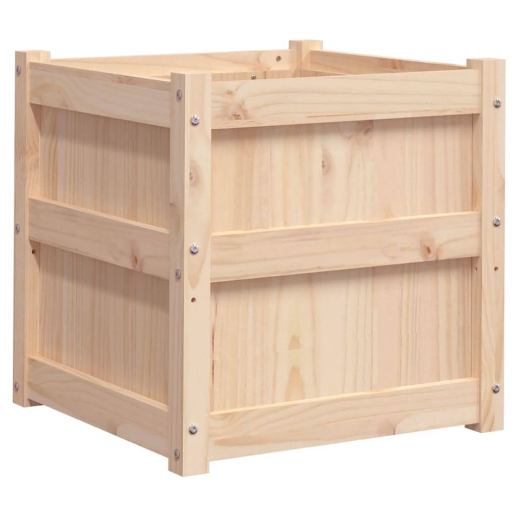Vidaxl - Jardinière-Pot de fleur-Bac à fleurs 50x50x50 cm bois de pin massif - Image 2