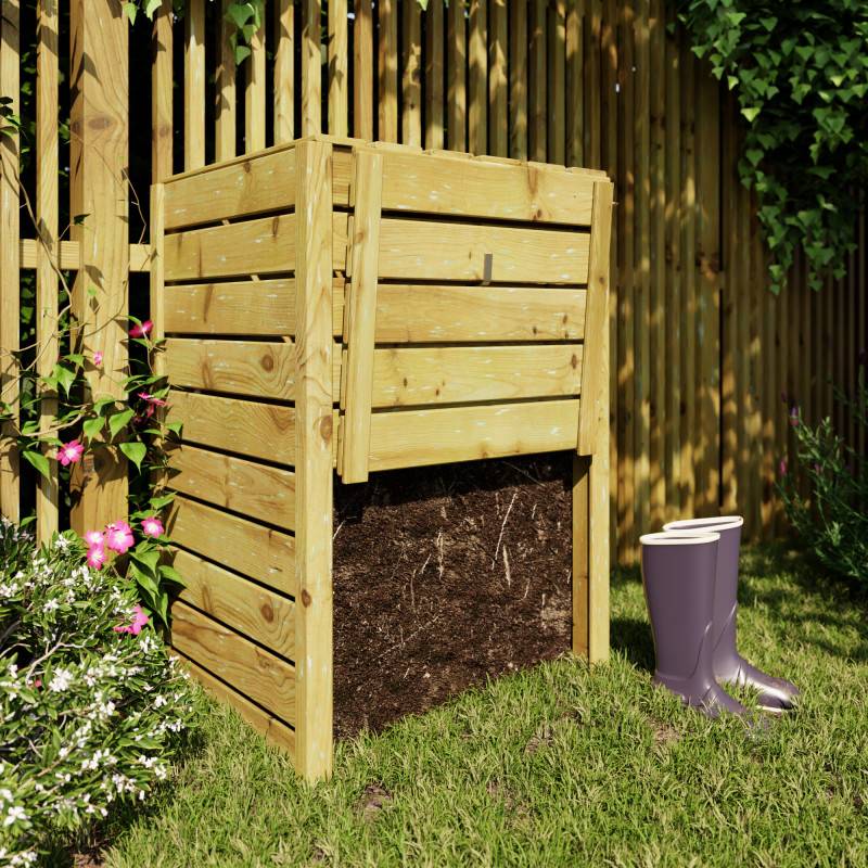 Cerland - Composteur en bois traité 350L Converto - Image 3