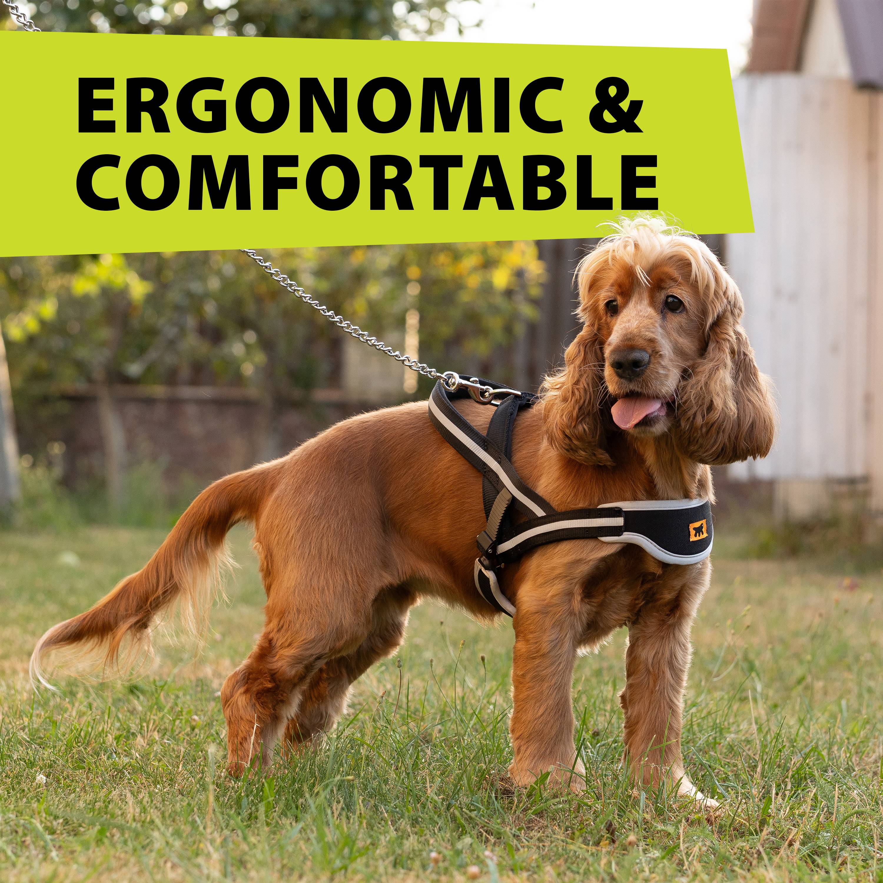 Ferplast - Ferplast Harnais Chien grande taille ERGOCOMFORT NORDIC, Harnais pour chien rembourré, Réfléchissant, Facile à porter et à régler, Dégagement rapide, - Image 5