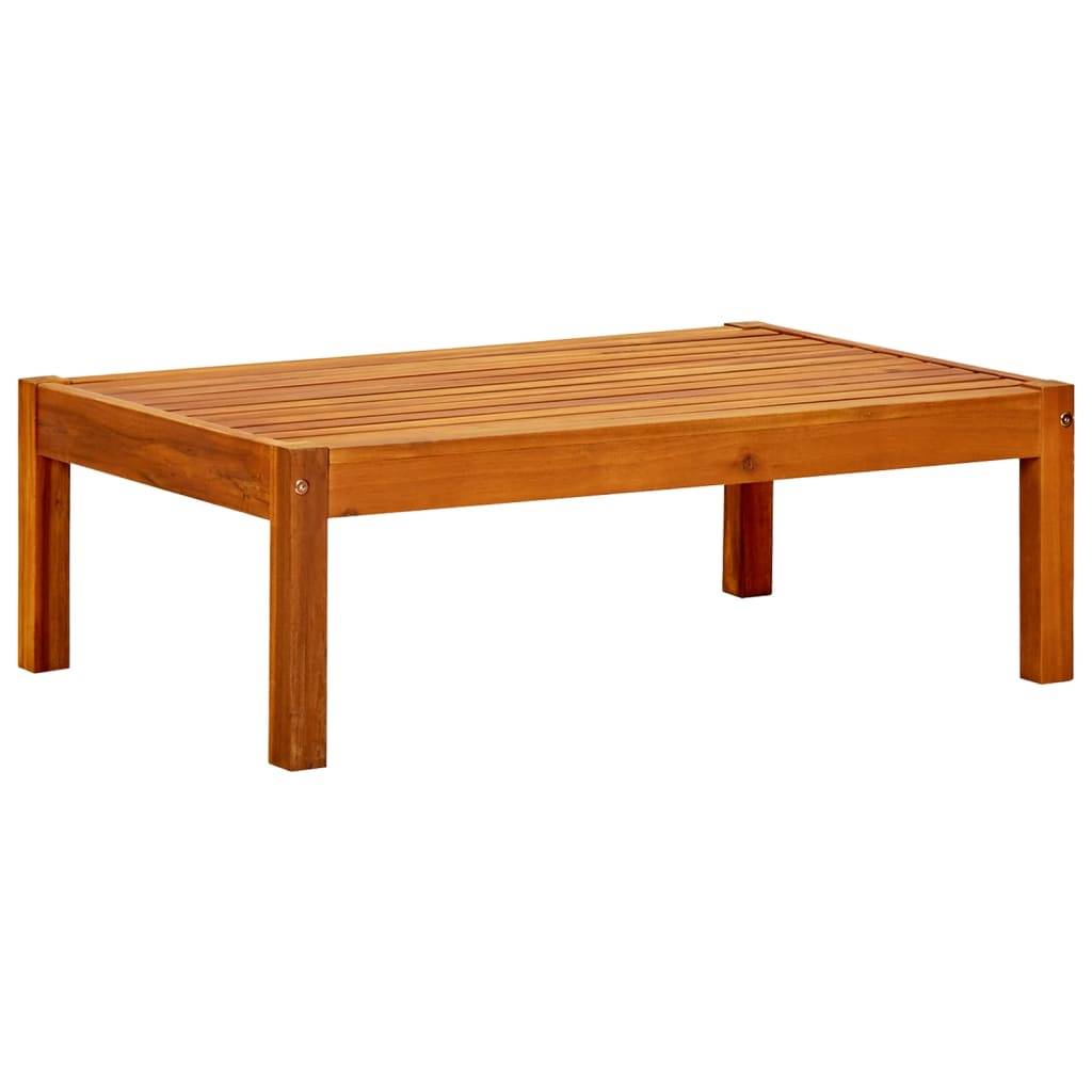 Maison Chic - Banc de jardin - Banc d'extérieur - Banquette avec table et repose-pieds Bois d'acacia solide-JU13974 - Image 5
