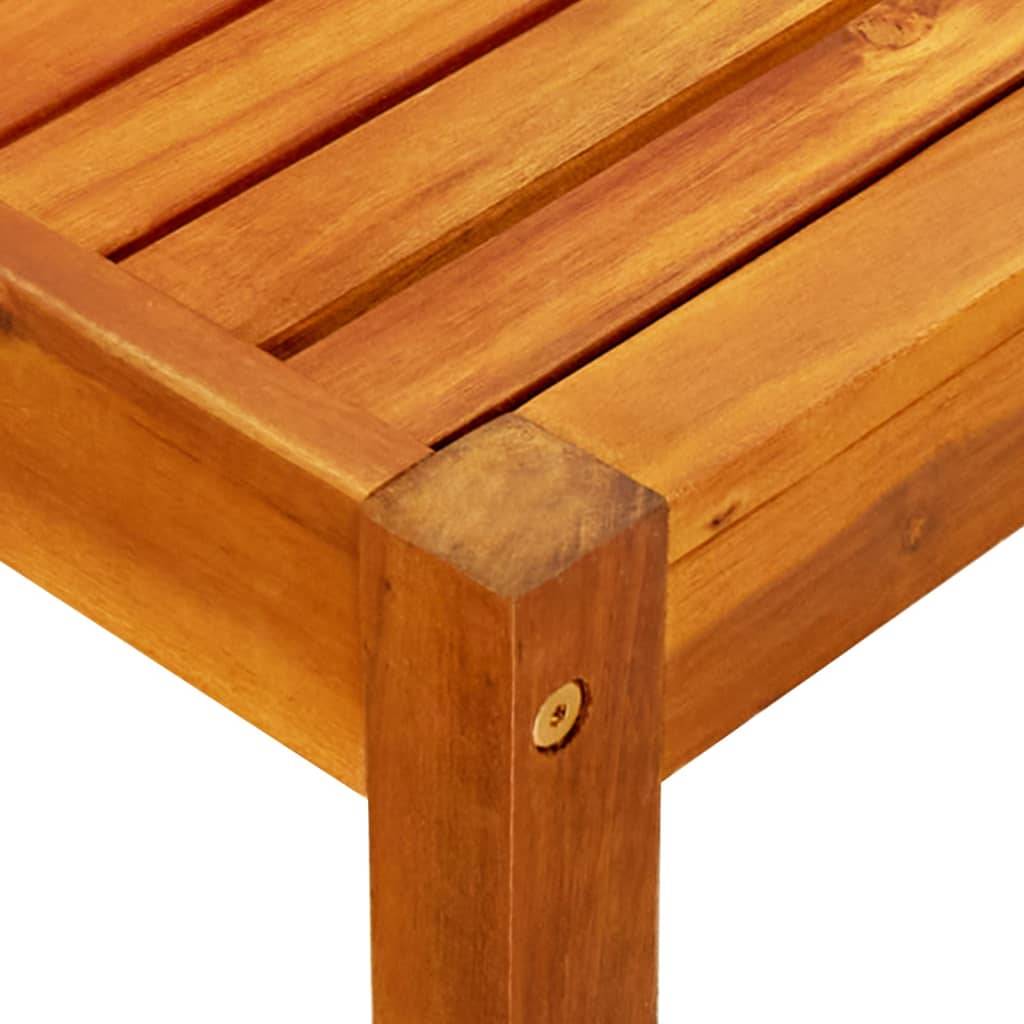 Maison Chic - Banc de jardin - Banc d'extérieur - Banquette avec table et repose-pieds Bois d'acacia solide-JU13974 - Image 7