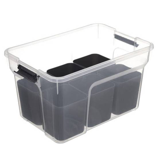 Boîte de Rangement "10 Compartiments" 8L Transparent - Image 4