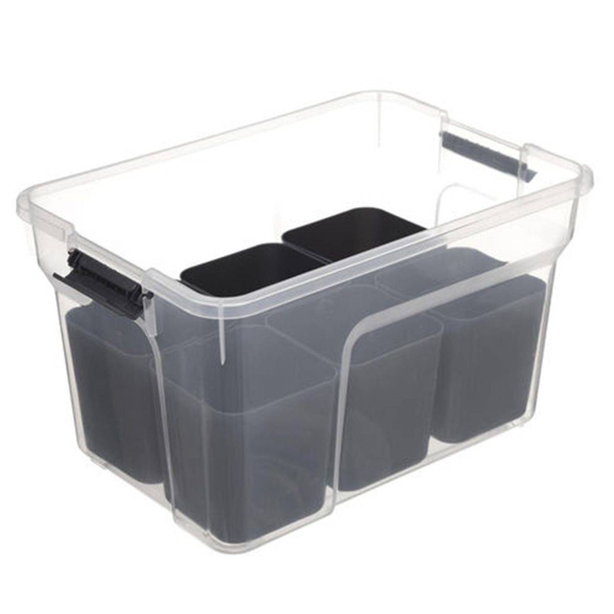 Boîte de Rangement "10 Compartiments" 8L Transparent - Image 4