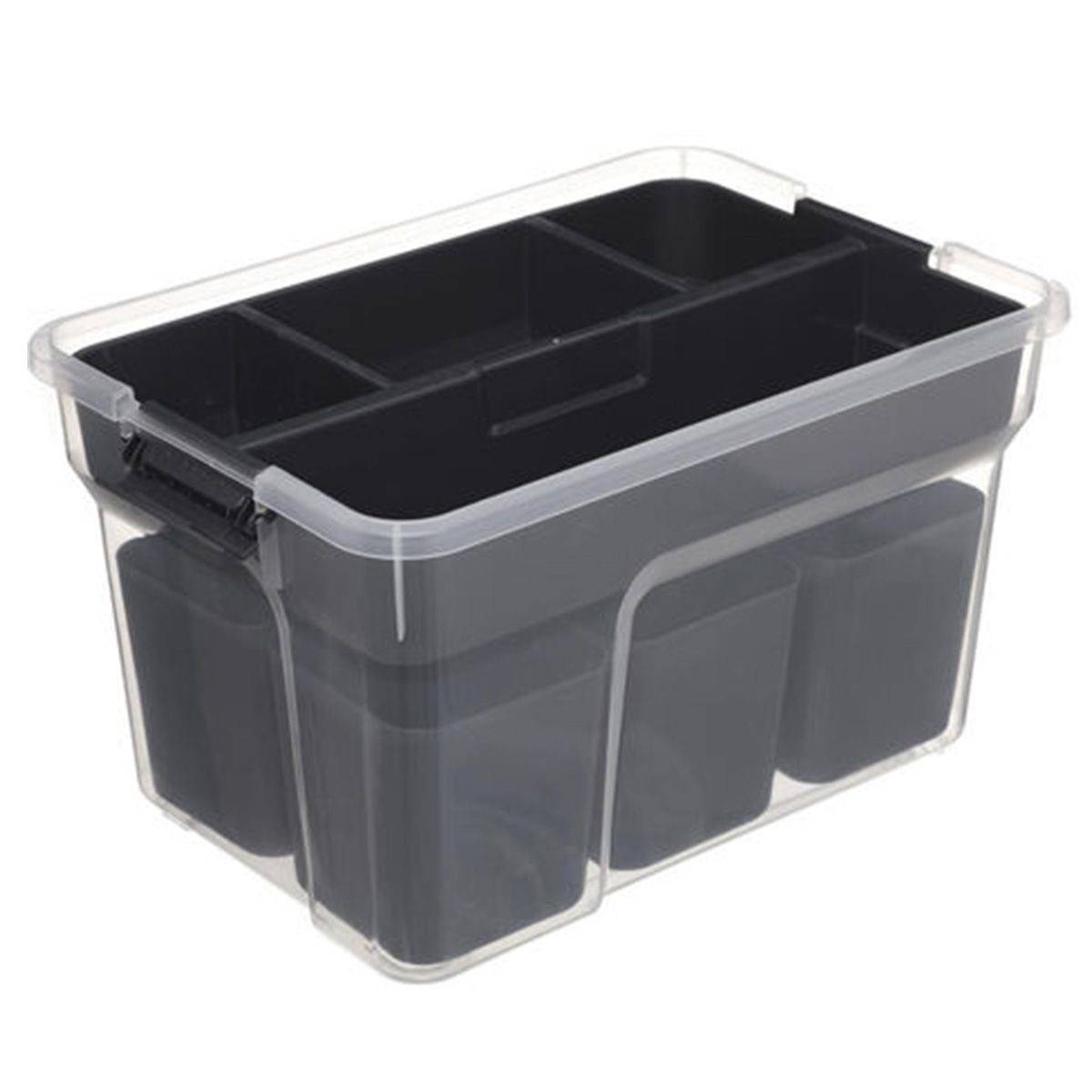 Boîte de Rangement "10 Compartiments" 8L Transparent - Image 3