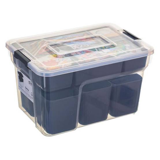 Boîte de Rangement "10 Compartiments" 8L Transparent - Image 1
