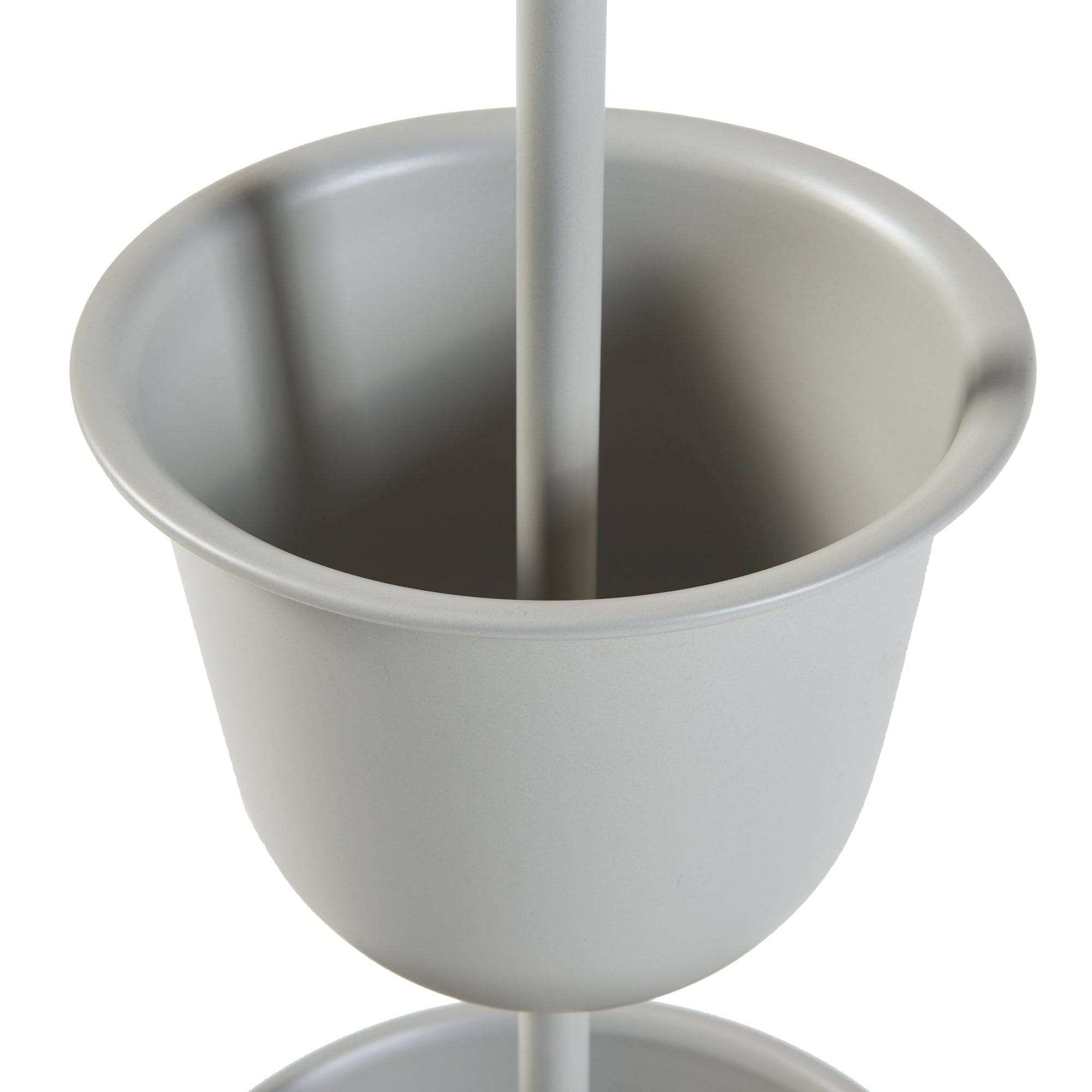 Porte-plantes style intemportel support 110 x 28 cm 3 cache-pots beige - Image 4