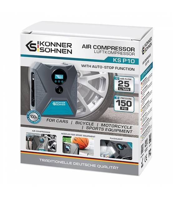 Compresseur automobile 120W, 25L/min, 10 bars, Câble de 3 mètres - Könner Söhnen KS P10 - Image 6