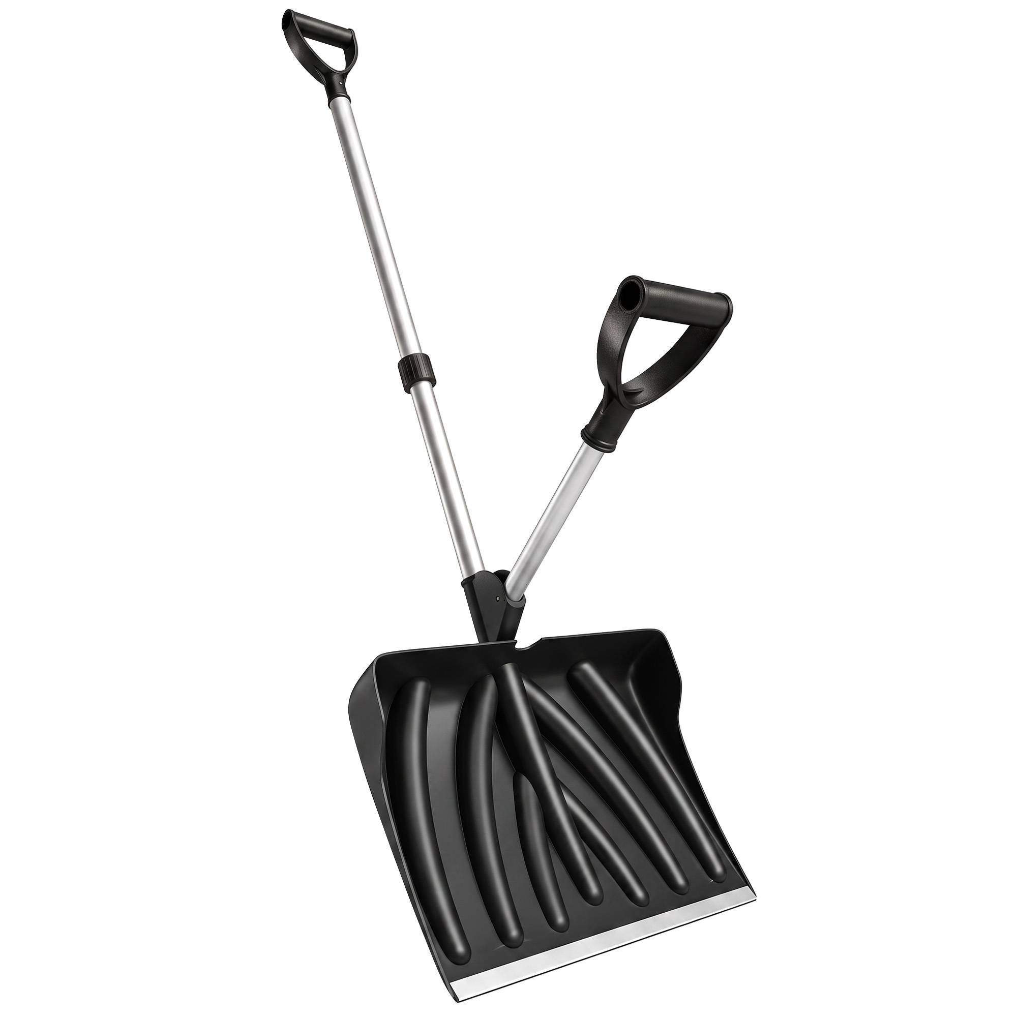 ComfortXL - Pelle à neige aluminium et plastique 45 x 33 cm noire pour allées avec poignée ergonomique et bord métal - Image 10