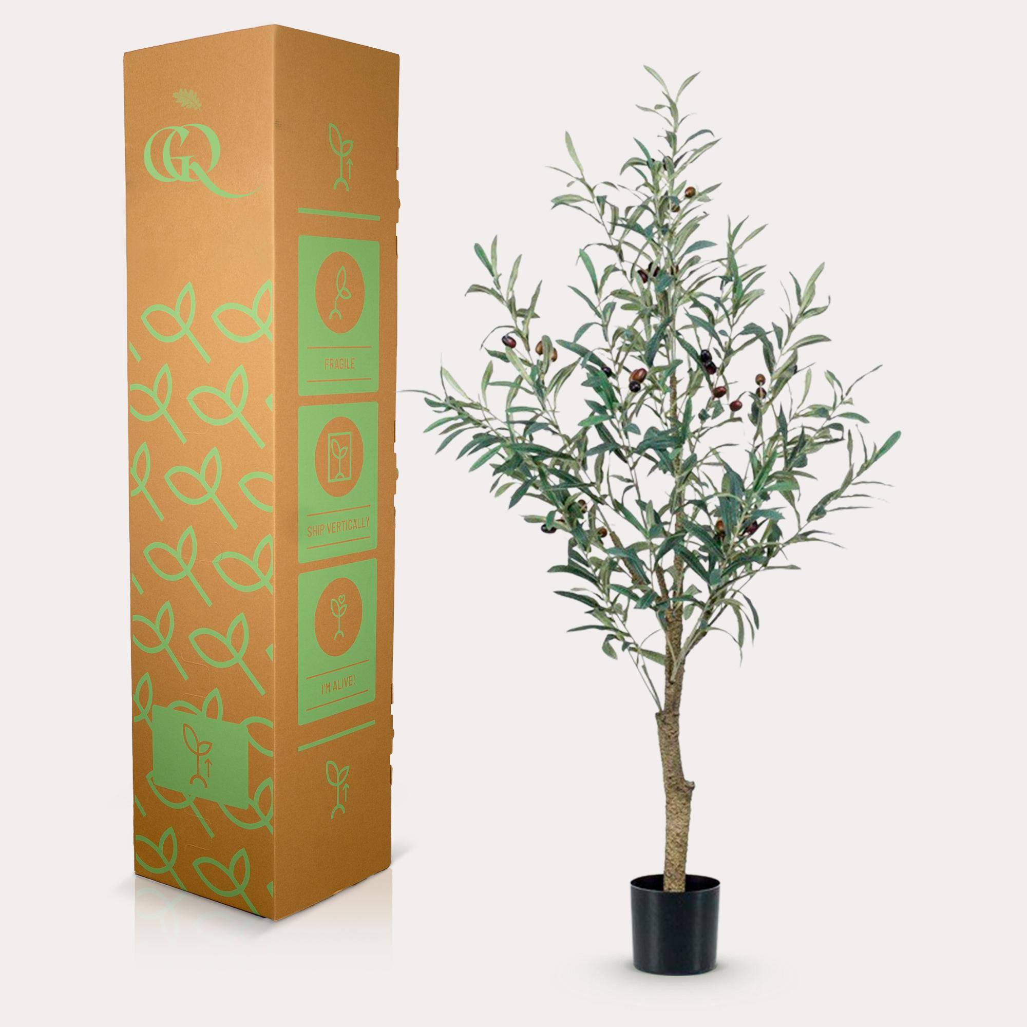 Olivier Artificiel Olea Europaea Réaliste Intérieur Décoration Zen 117 cm Vert - ComfortXL Green Living - Image 6